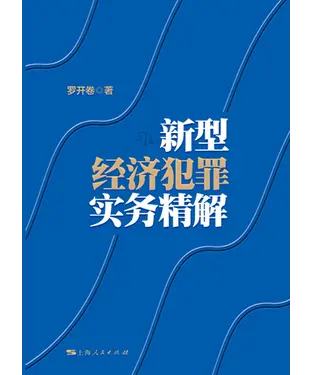 書封 新型经济犯罪实务精解