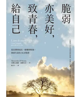書封 脆弱亦美好，致青春，給自己：從沉潛到成長、蛻變到堅強，探索生命的36封情書