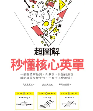 書封 超圖解秒懂核心英單：一張圖破解動詞、介系詞、片語的原理，瞬間讓英文變更強，一輩子不會用錯！